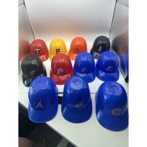 Baseball Cap Hat Helmet Mini Plastic Ice Cream Cup Bowls Lot of 11‎ Collectibles